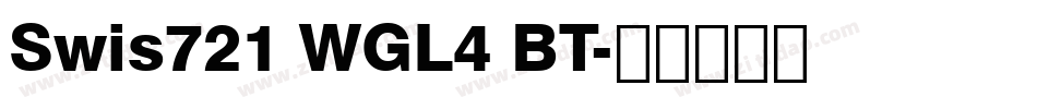 Swis721 WGL4 BT字体转换